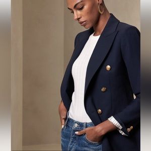 Banana Republic Factory Navy color blazer 14P worn once